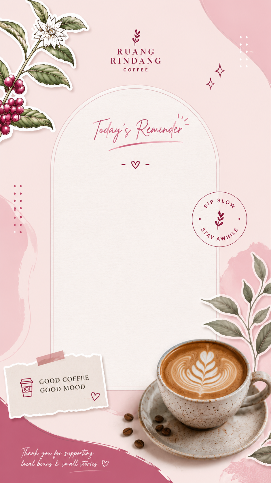 Bloom Botanical, Template story on-brand Bloom Botanical